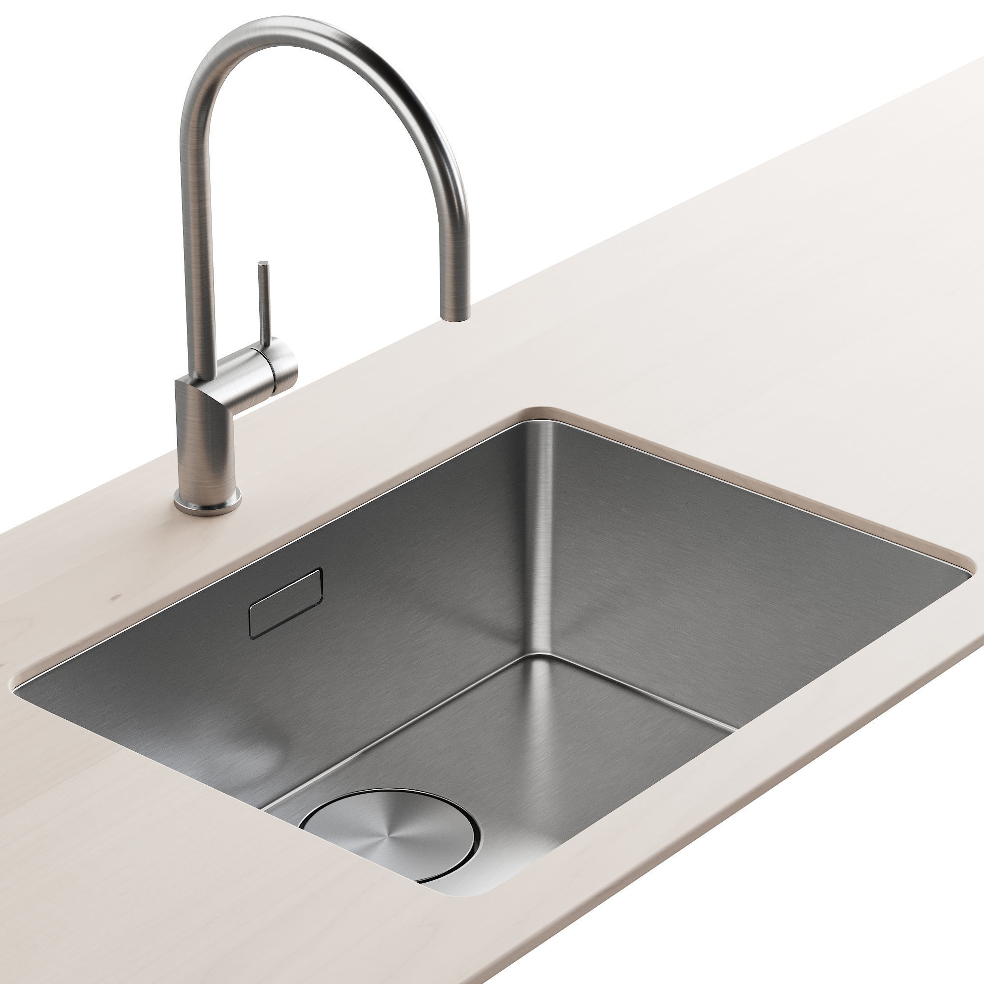 101 FRANKE Mythos MYX with Rhythm kitchen faucet 3D model_2
