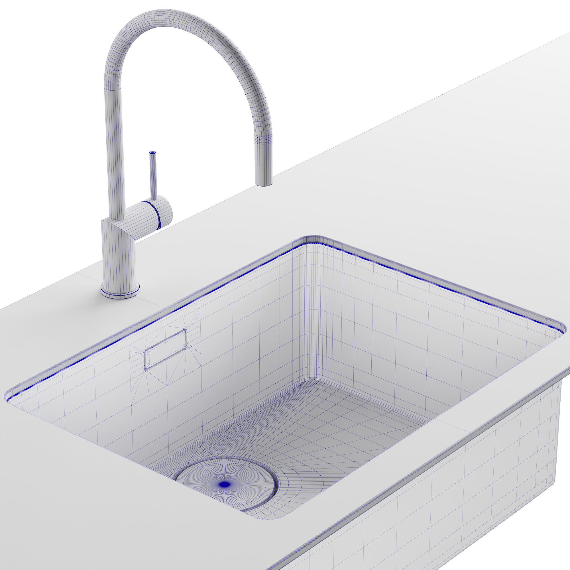 101 FRANKE Mythos MYX with Rhythm kitchen faucet 3D model_6