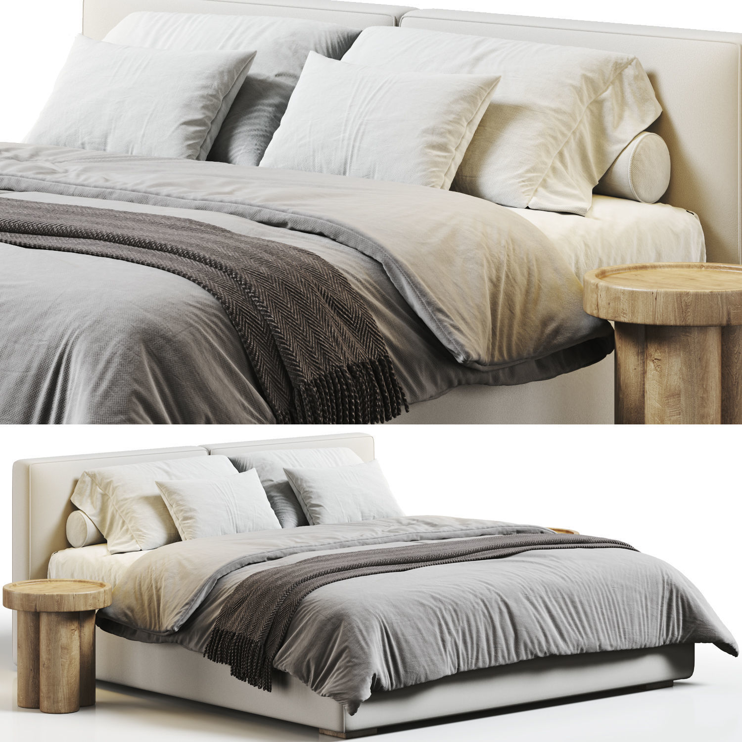 Flexteam Slim Bed 3D model_3