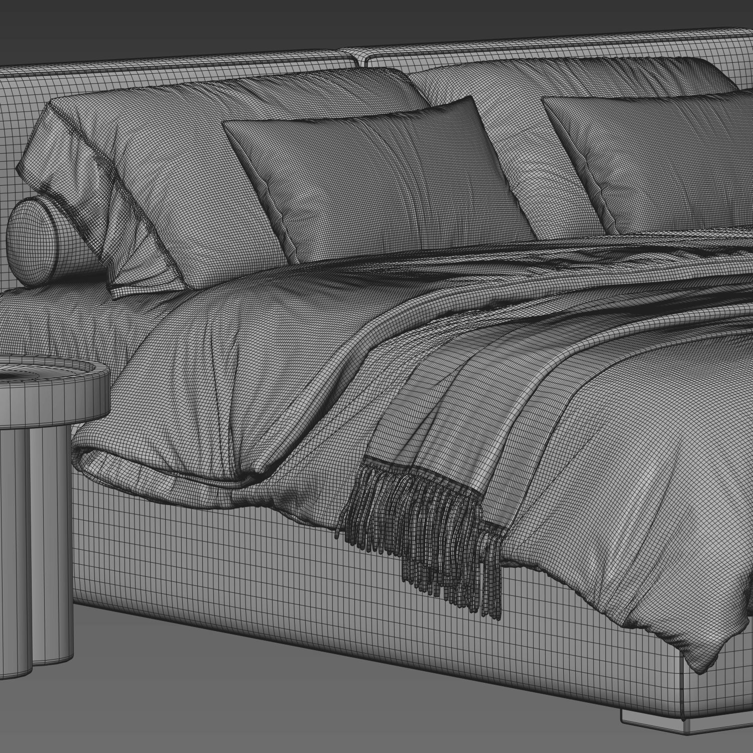 Flexteam Slim Bed 3D model_2
