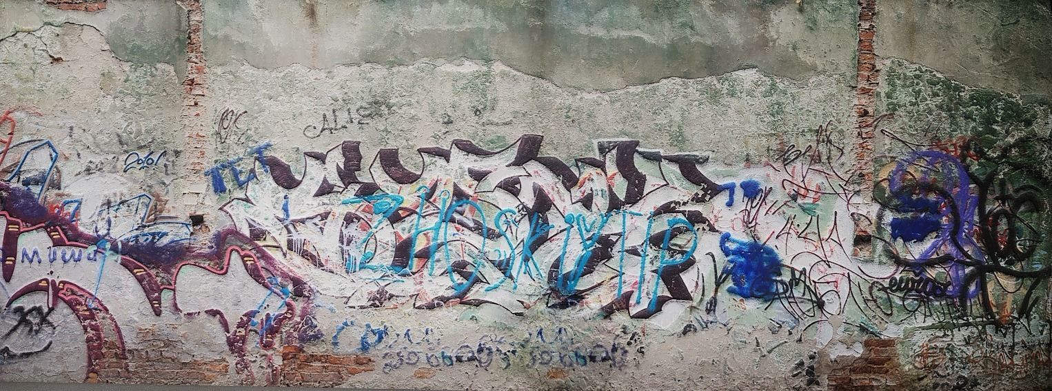 Street art wall Low-poly 3D model_2