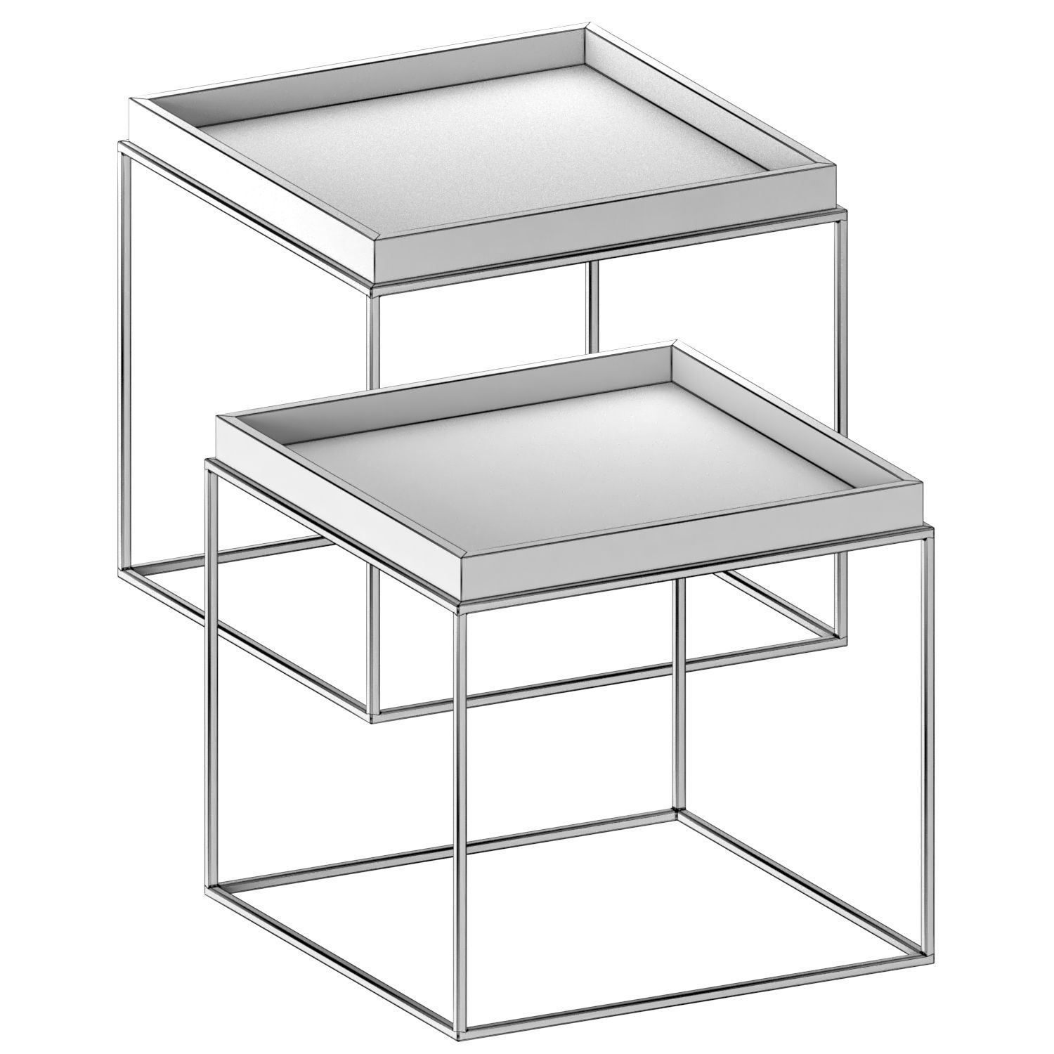 Laskasas Aura Side Table 3D model_1