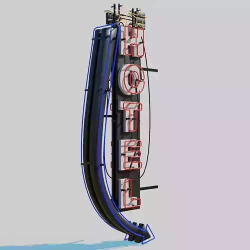 Neon Hotel Sign