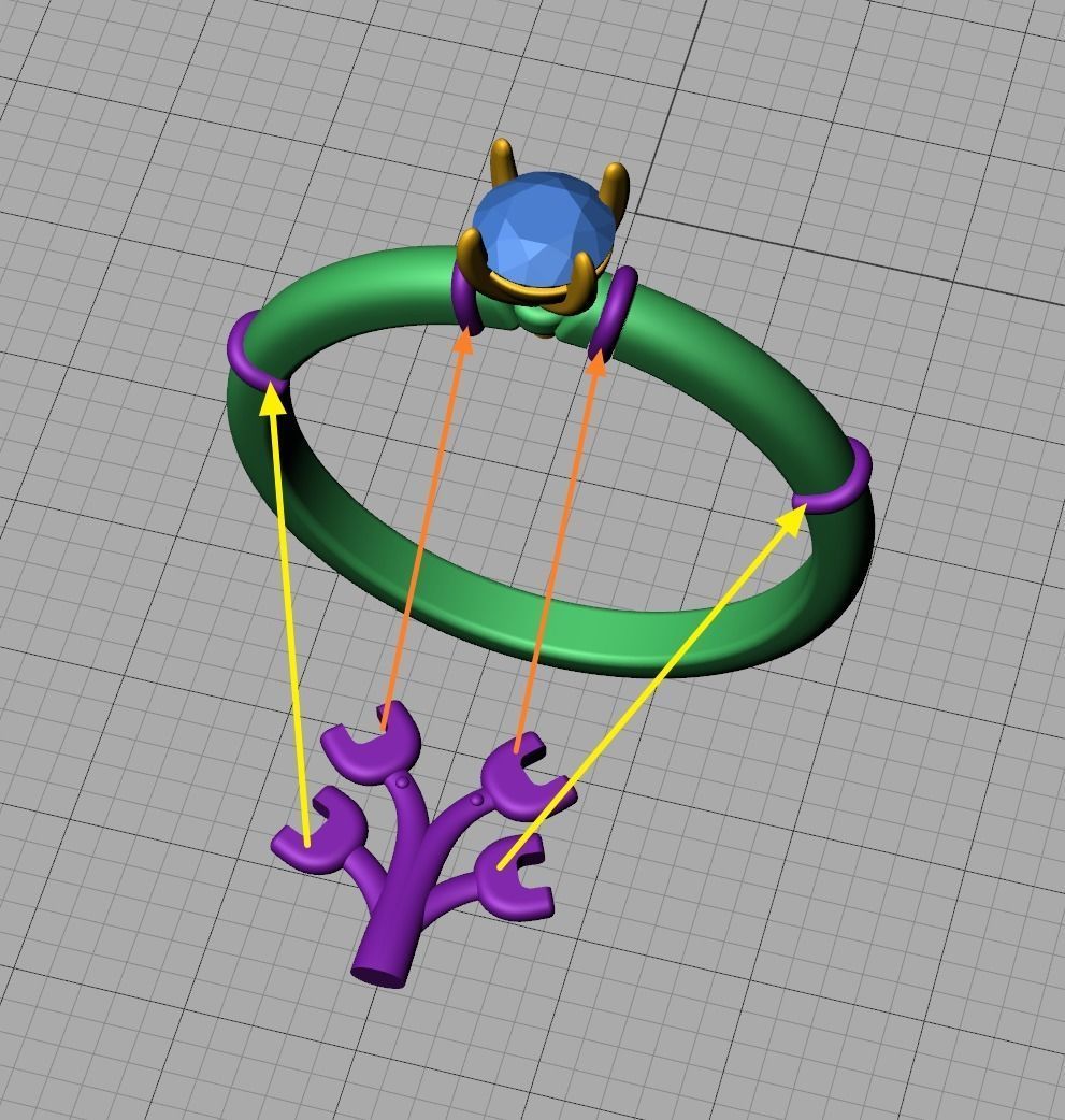 Engagement Solitaire Ring Promise Ring Own design 3dmodel 3D print model_13