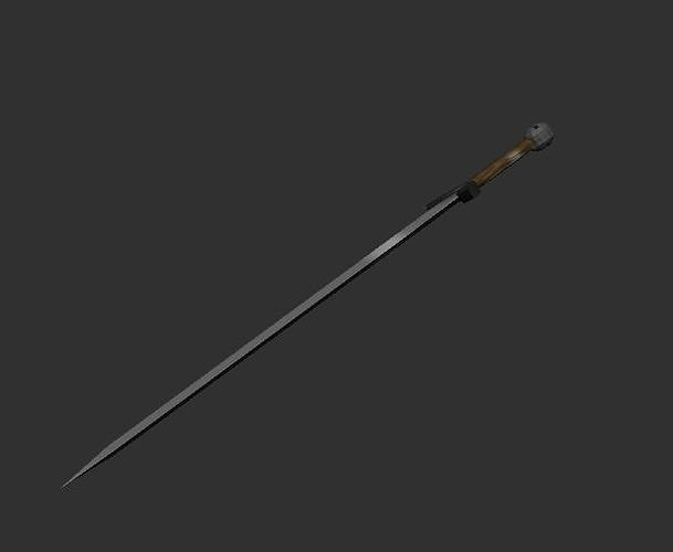 sword and scabbard - epee et Bouclier Free 3D print model