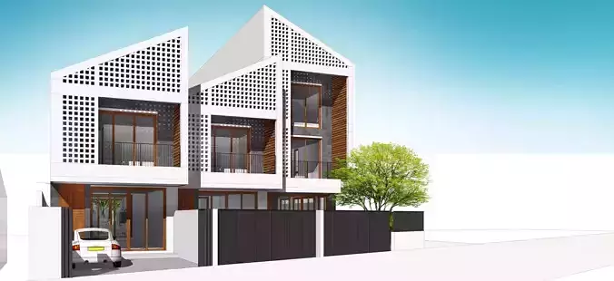 TOWNHOUSE SKP ver2020 3D model