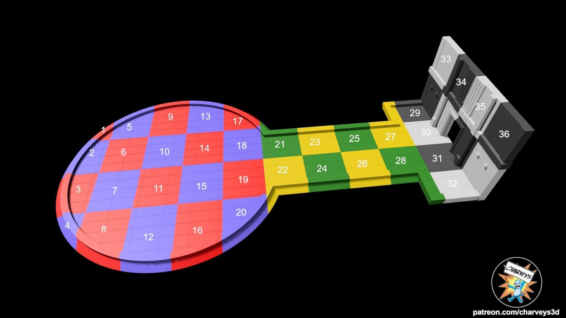 Star Wars Cloud City Landing Platform Diorama for action figures 3D print model_13