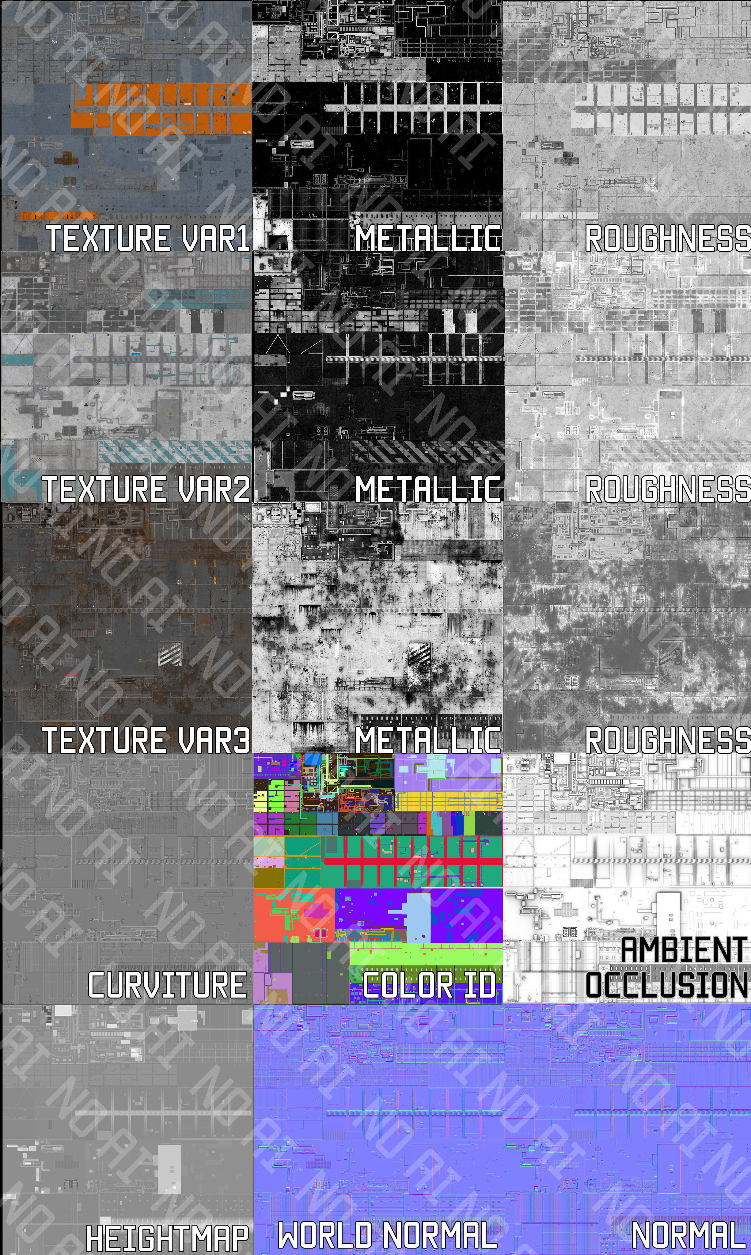 Scifi Wall Panel Texture Set G Texture Texture_13