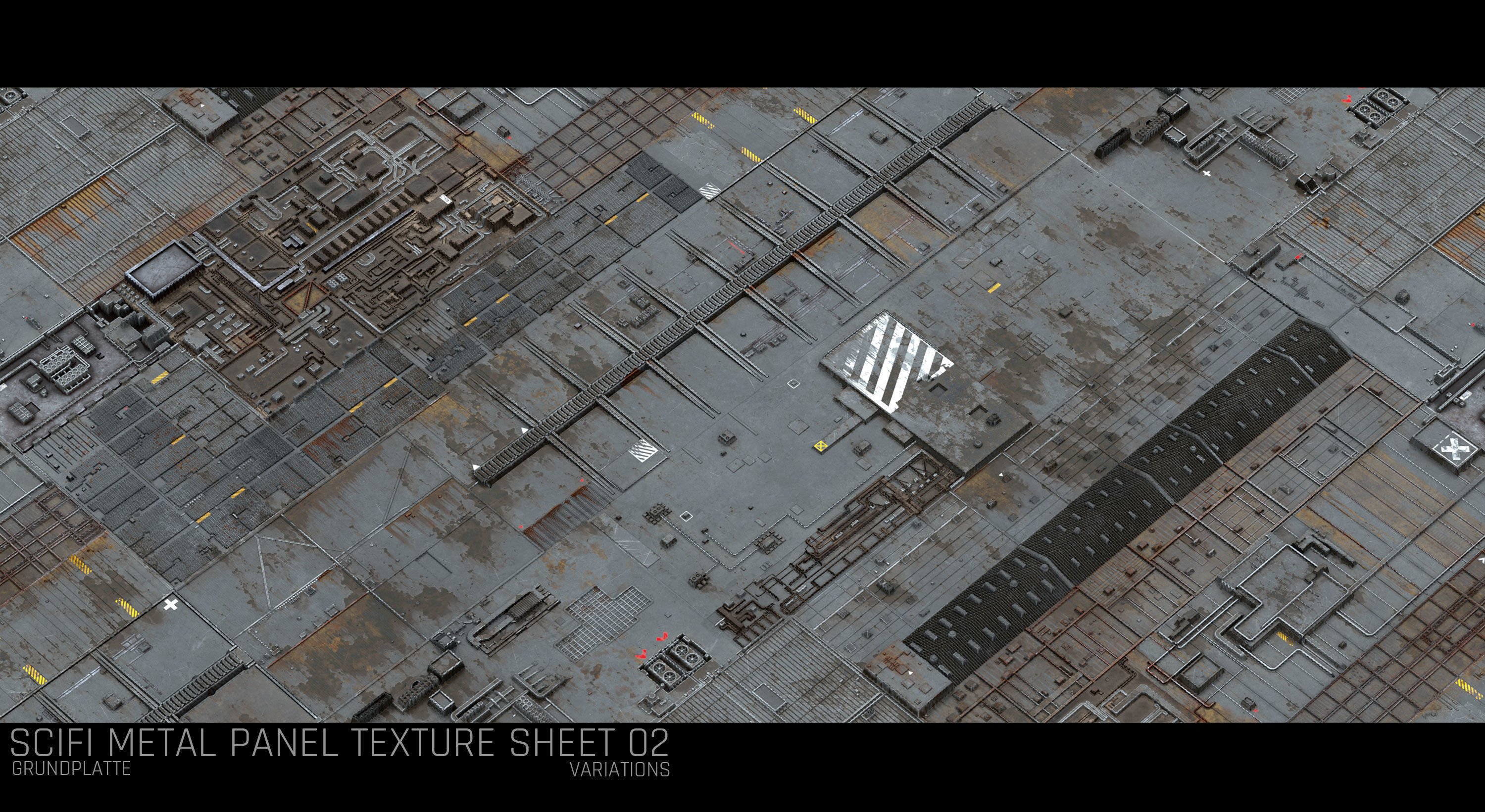 Scifi Wall Panel Texture Set G Texture Texture_12