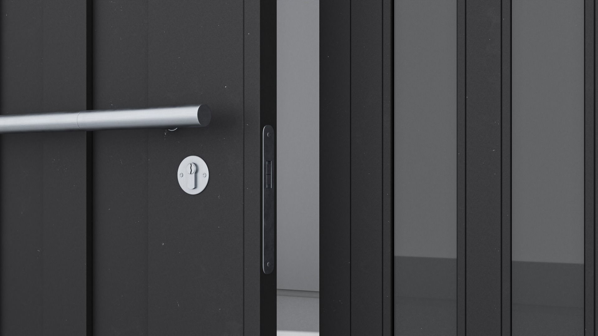 Aluminium door 278 3D model_4