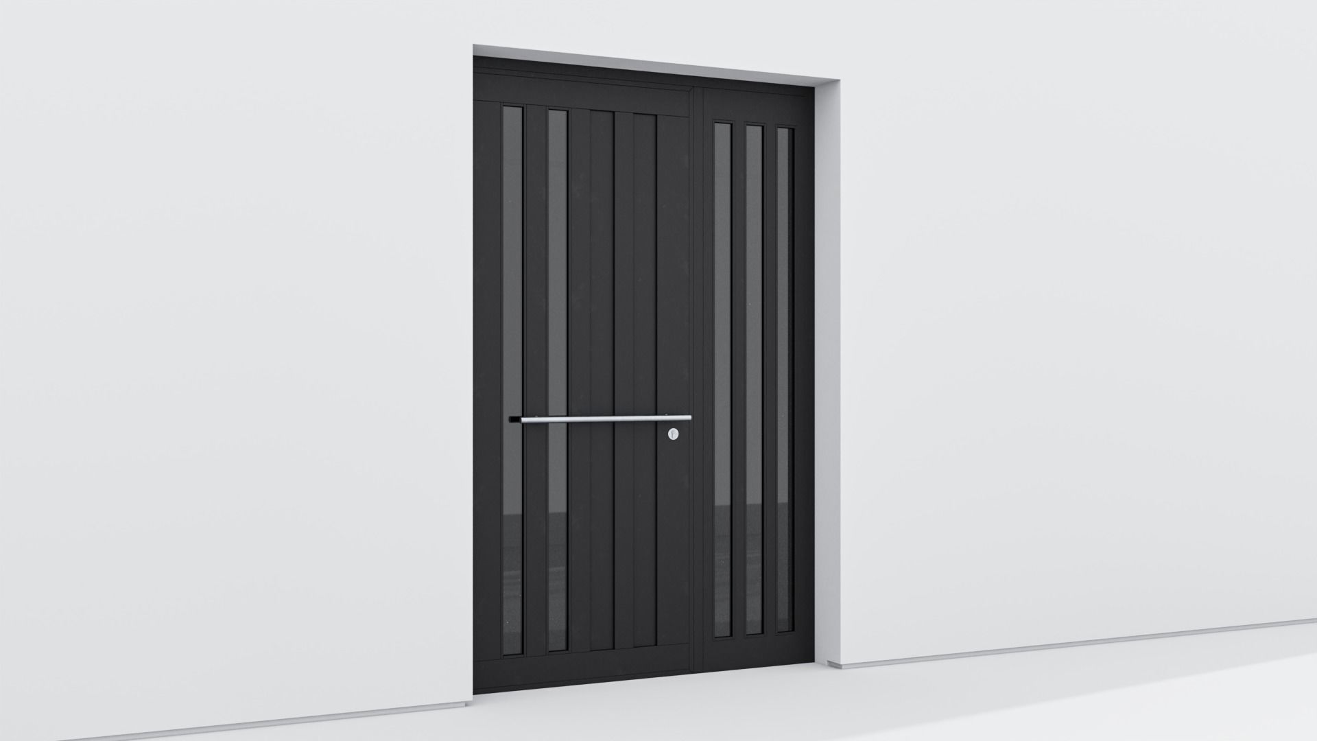 Aluminium door 278 3D model_3