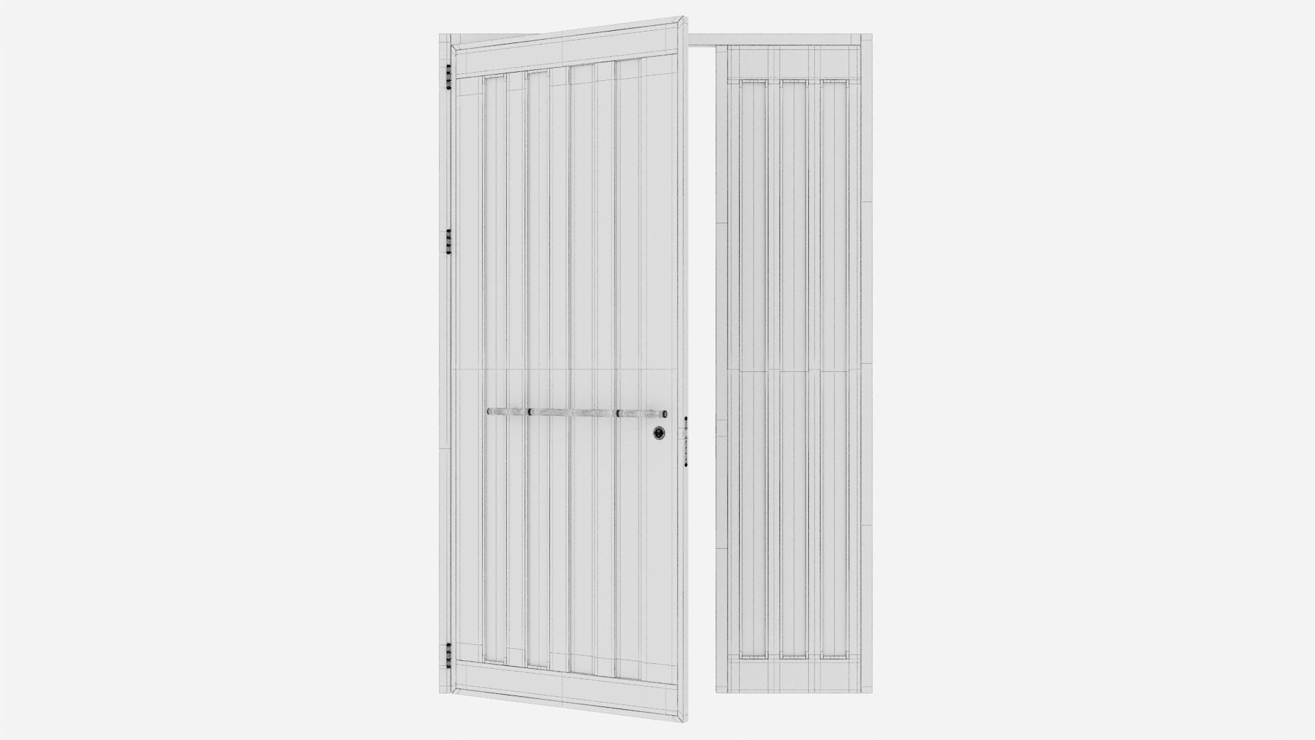 Aluminium door 278 3D model_6