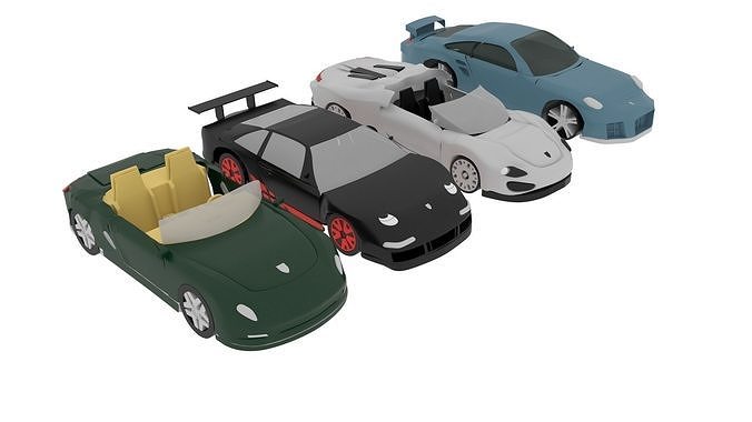 Mini Toy Cars 3D model