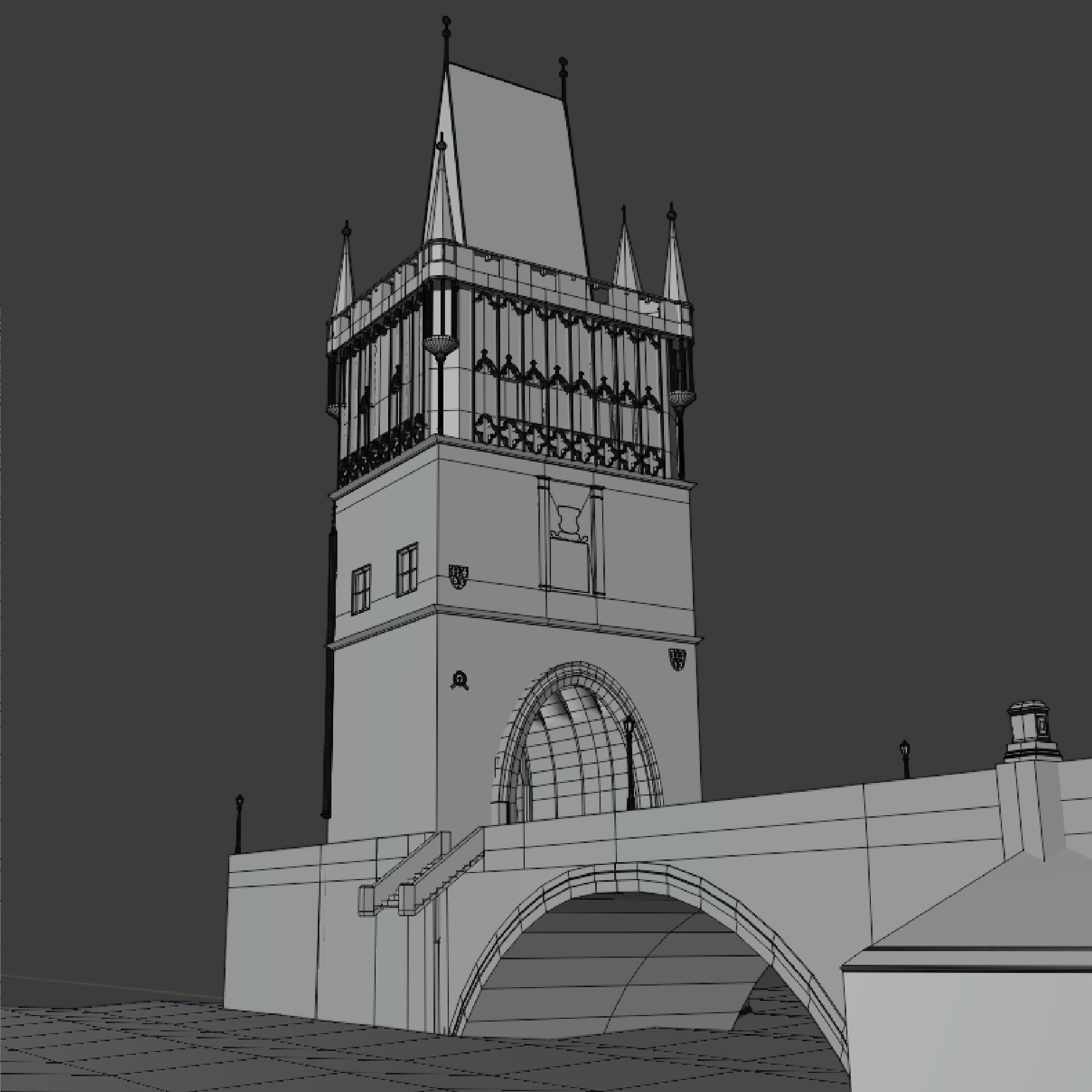 Charles Bridge 3D model_9