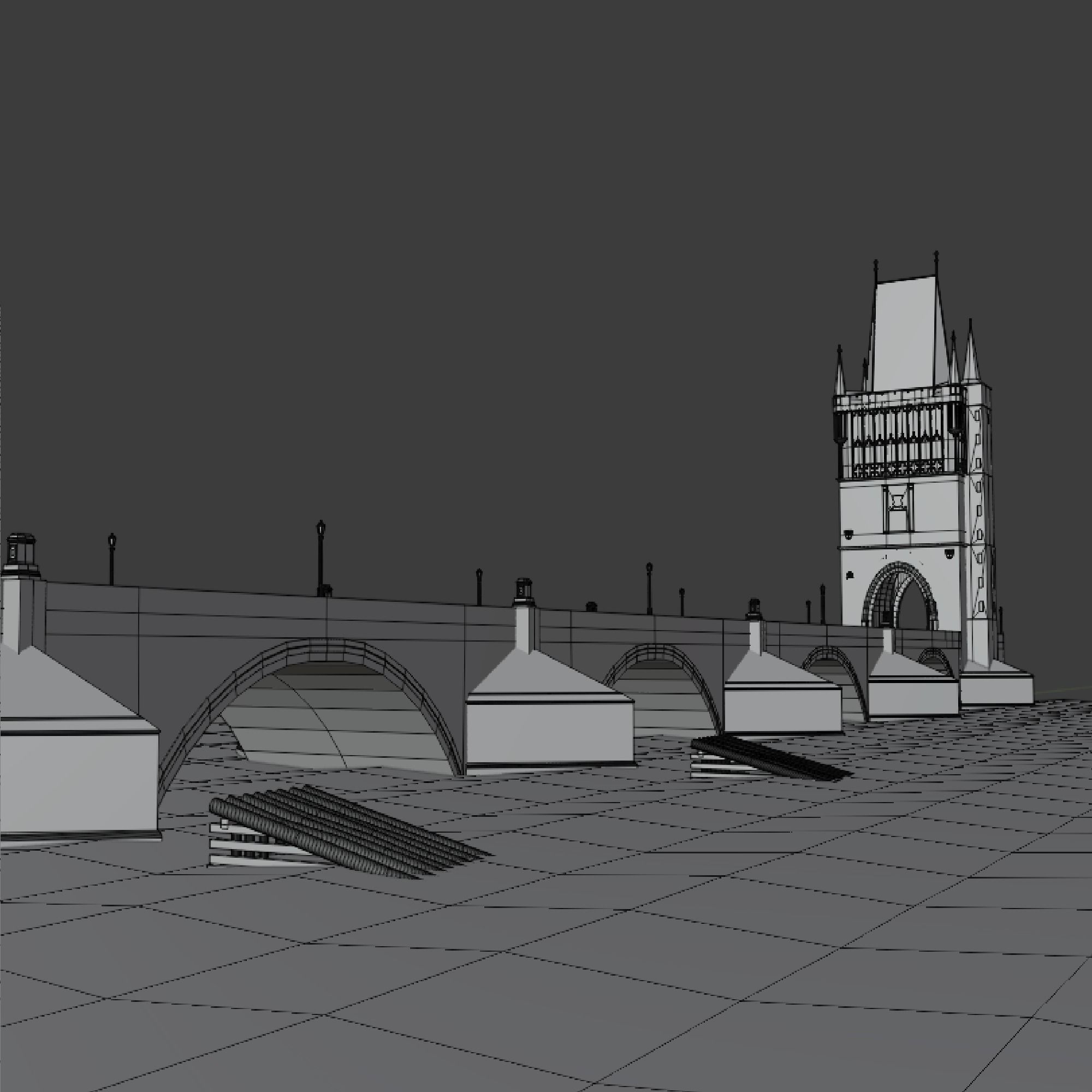 Charles Bridge 3D model_8