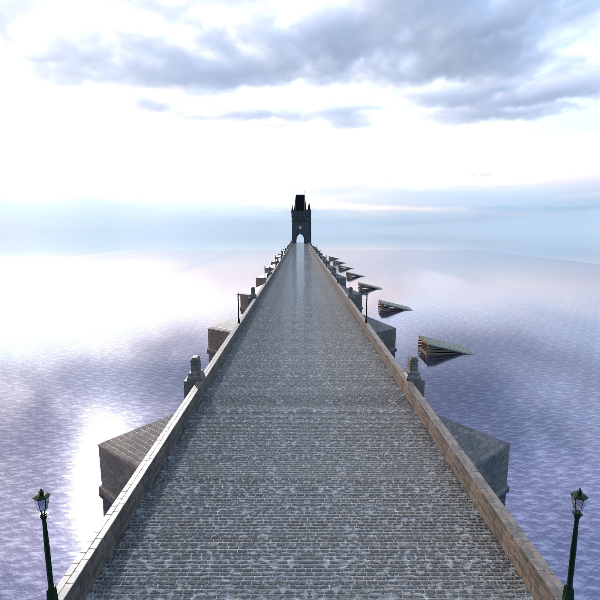 Charles Bridge 3D model_4