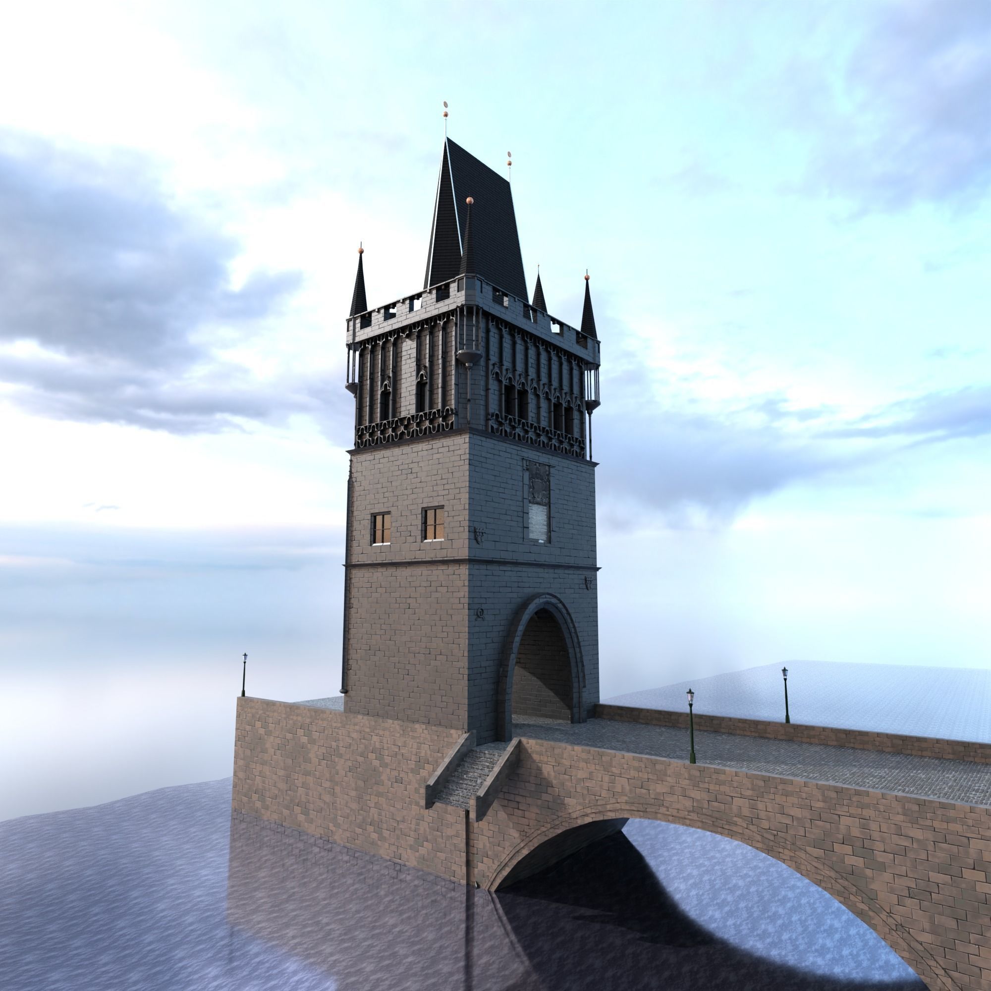 Charles Bridge 3D model_1