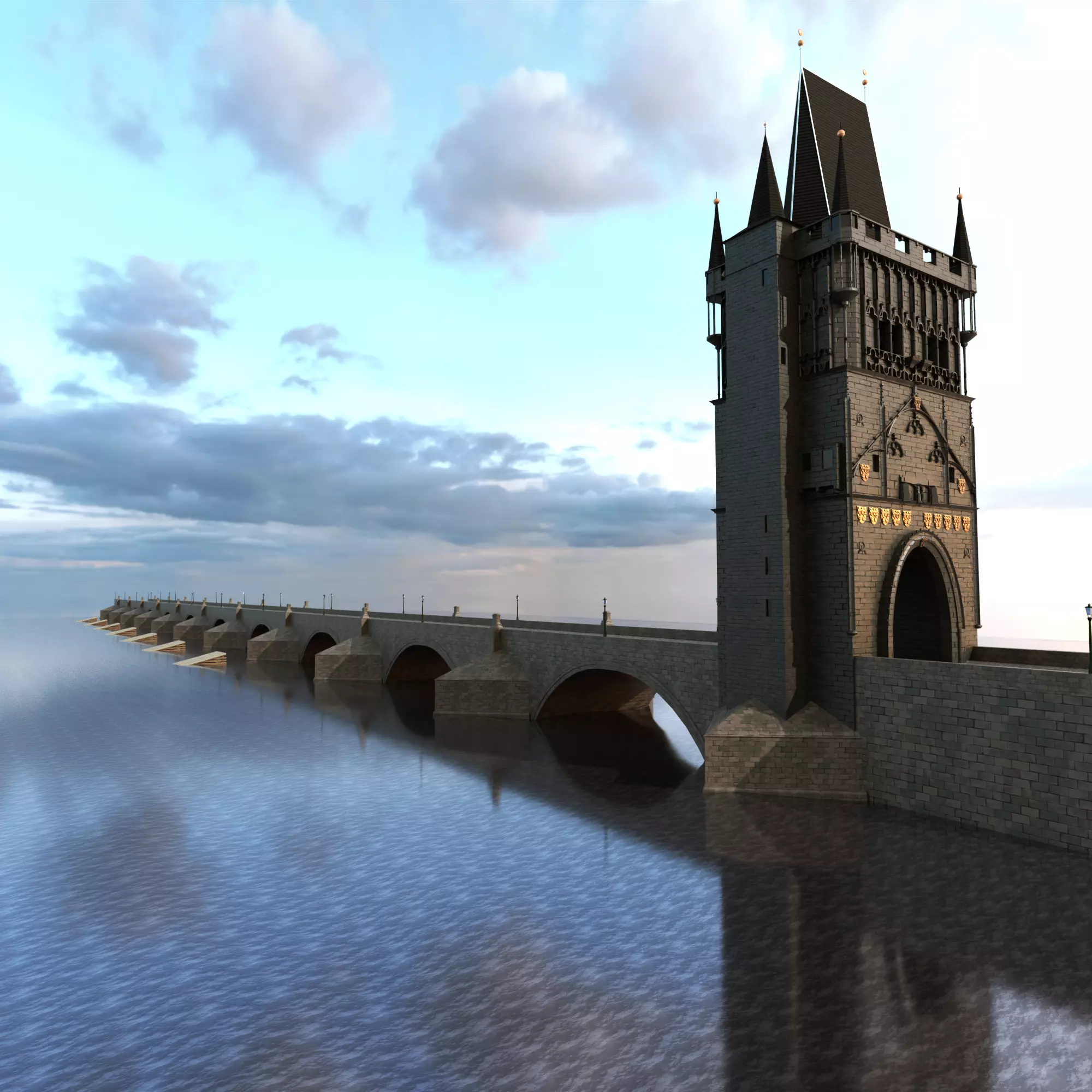 Charles Bridge 3D model_0