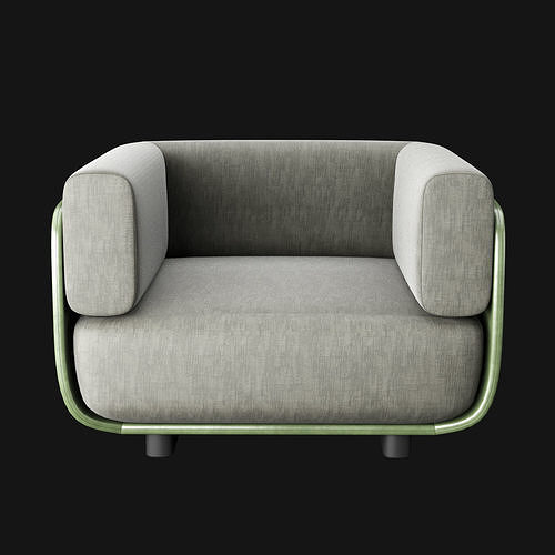Shaal collection chair 3D model 3