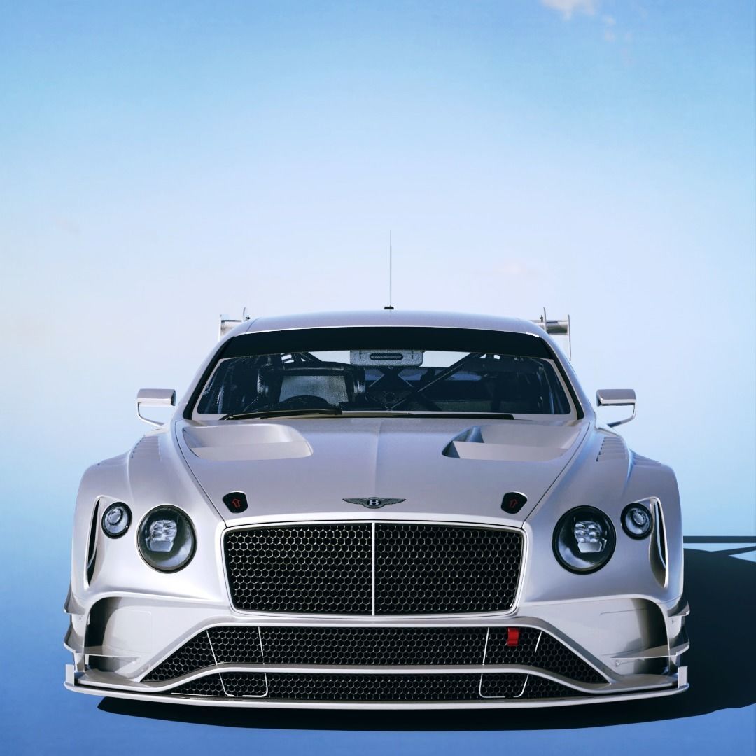Bentley Continental GT3 2019 Low-poly 3D model_4