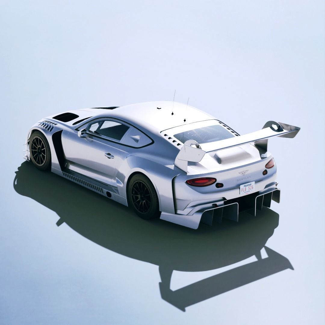 Bentley Continental GT3 2019 Low-poly 3D model_1