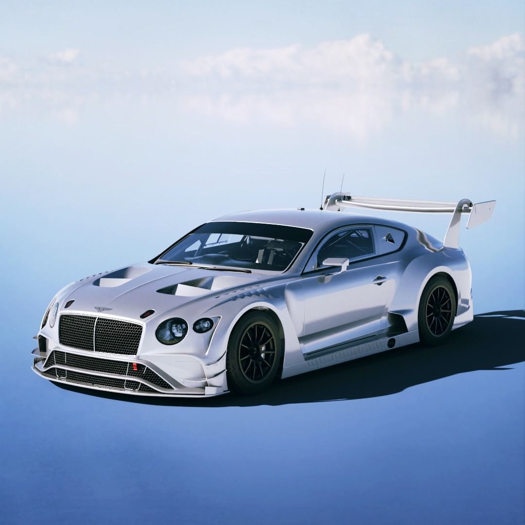 Bentley Continental GT3 2019 Low-poly 3D model_3