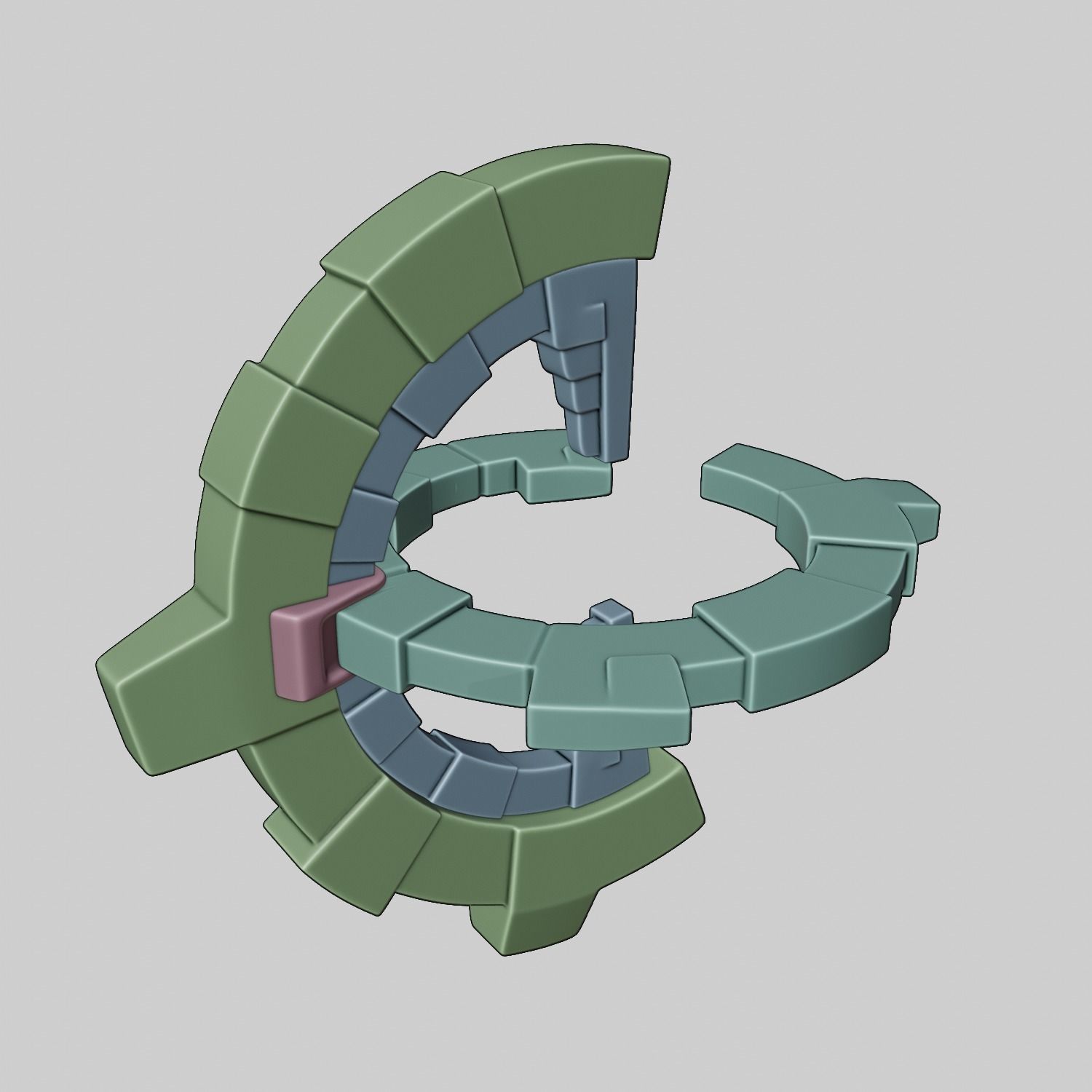 ZELDA ZONAI CHARGE WITH BASE 3D print model_20