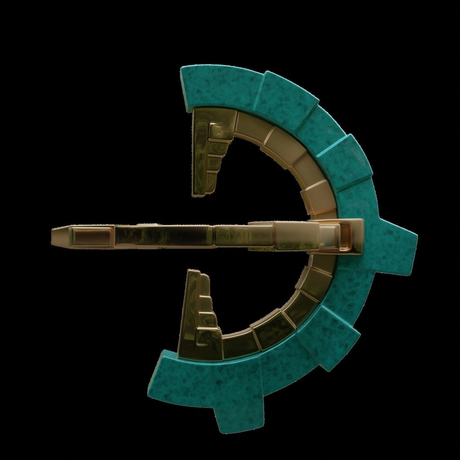 ZELDA ZONAI CHARGE WITH BASE 3D print model_14