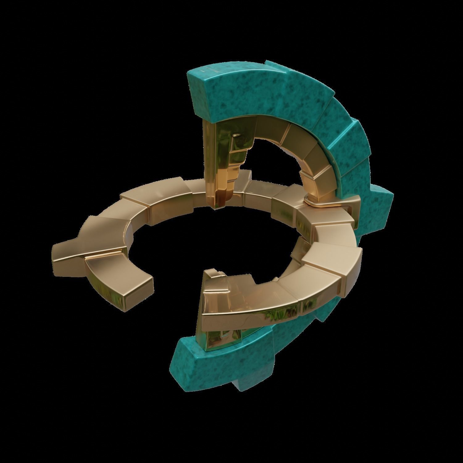 ZELDA ZONAI CHARGE WITH BASE 3D print model_10