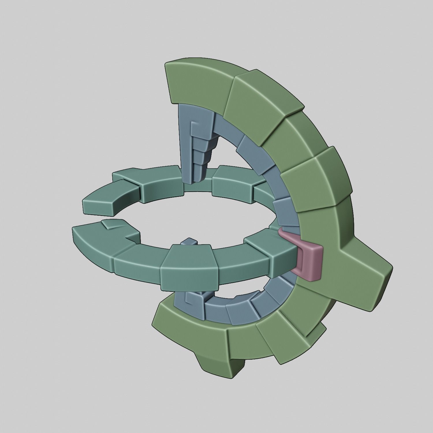 ZELDA ZONAI CHARGE WITH BASE 3D print model_19