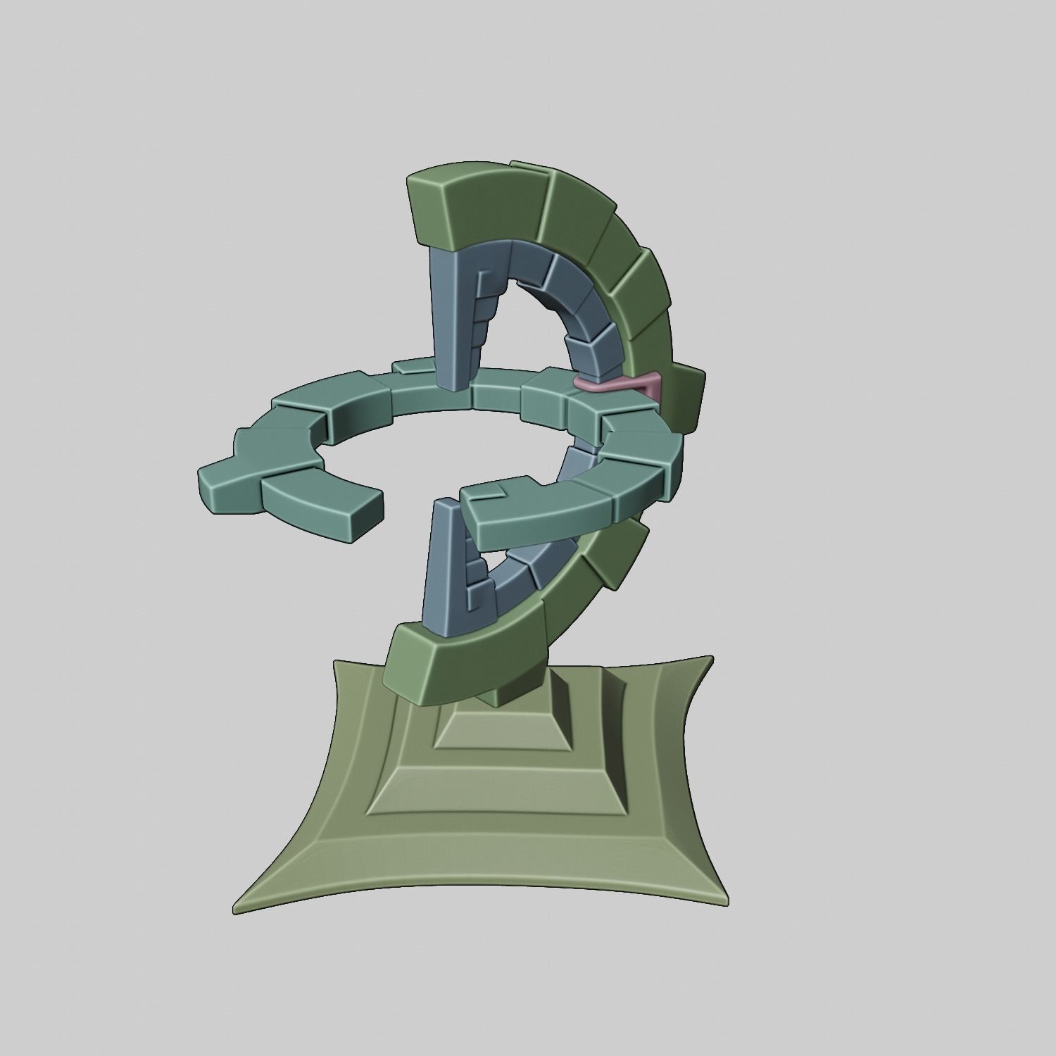 ZELDA ZONAI CHARGE WITH BASE 3D print model_24