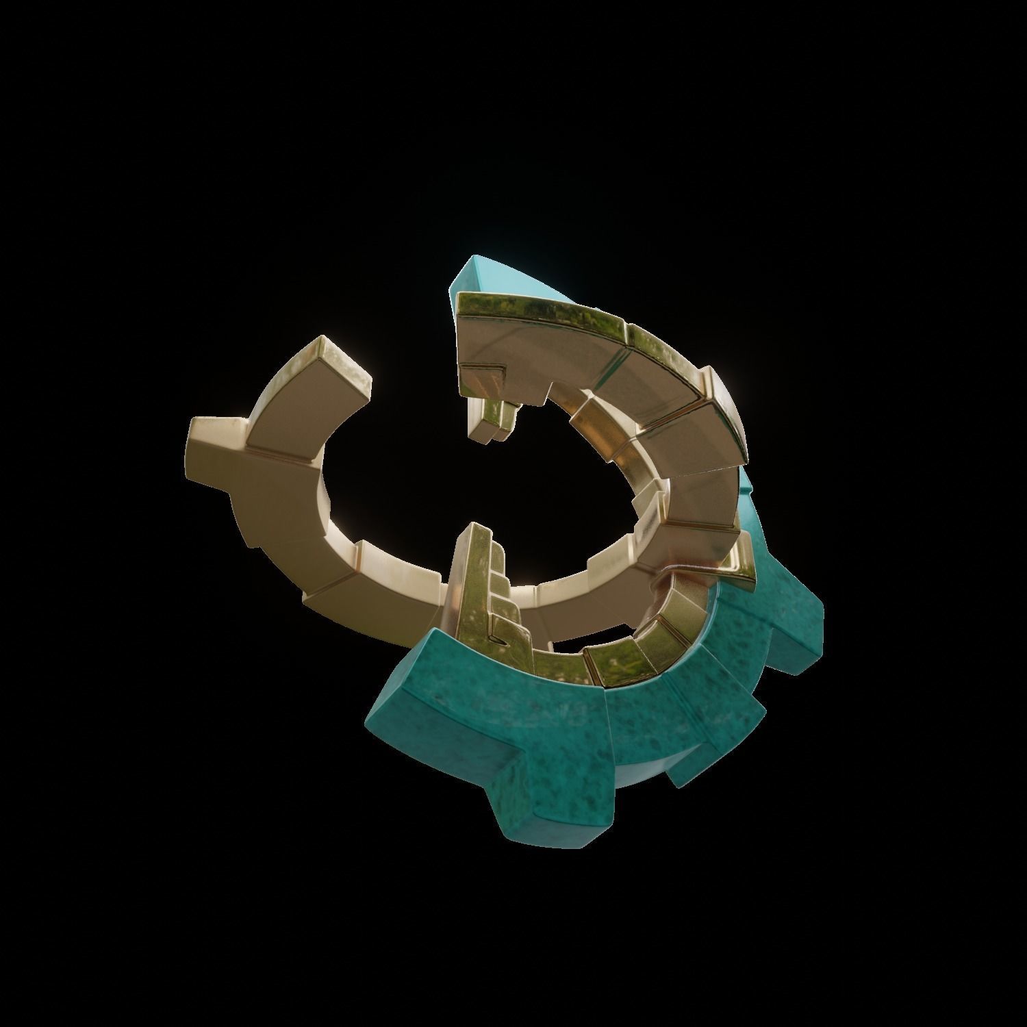 ZELDA ZONAI CHARGE WITH BASE 3D print model_13