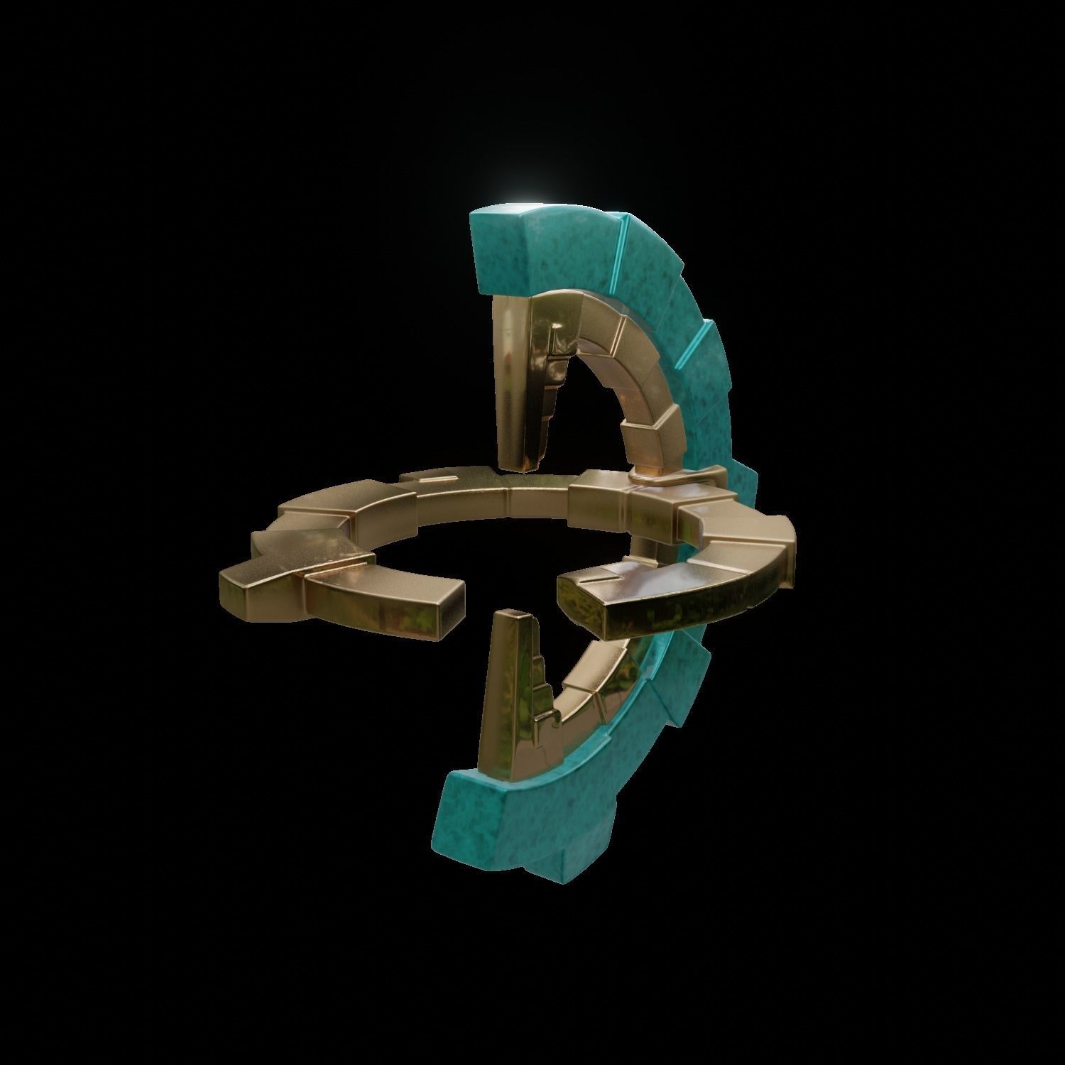 ZELDA ZONAI CHARGE WITH BASE 3D print model_15