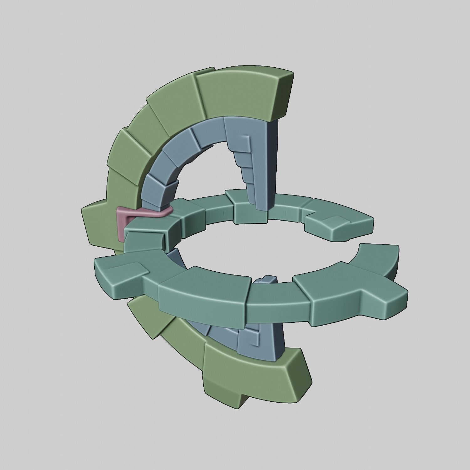 ZELDA ZONAI CHARGE WITH BASE 3D print model_17