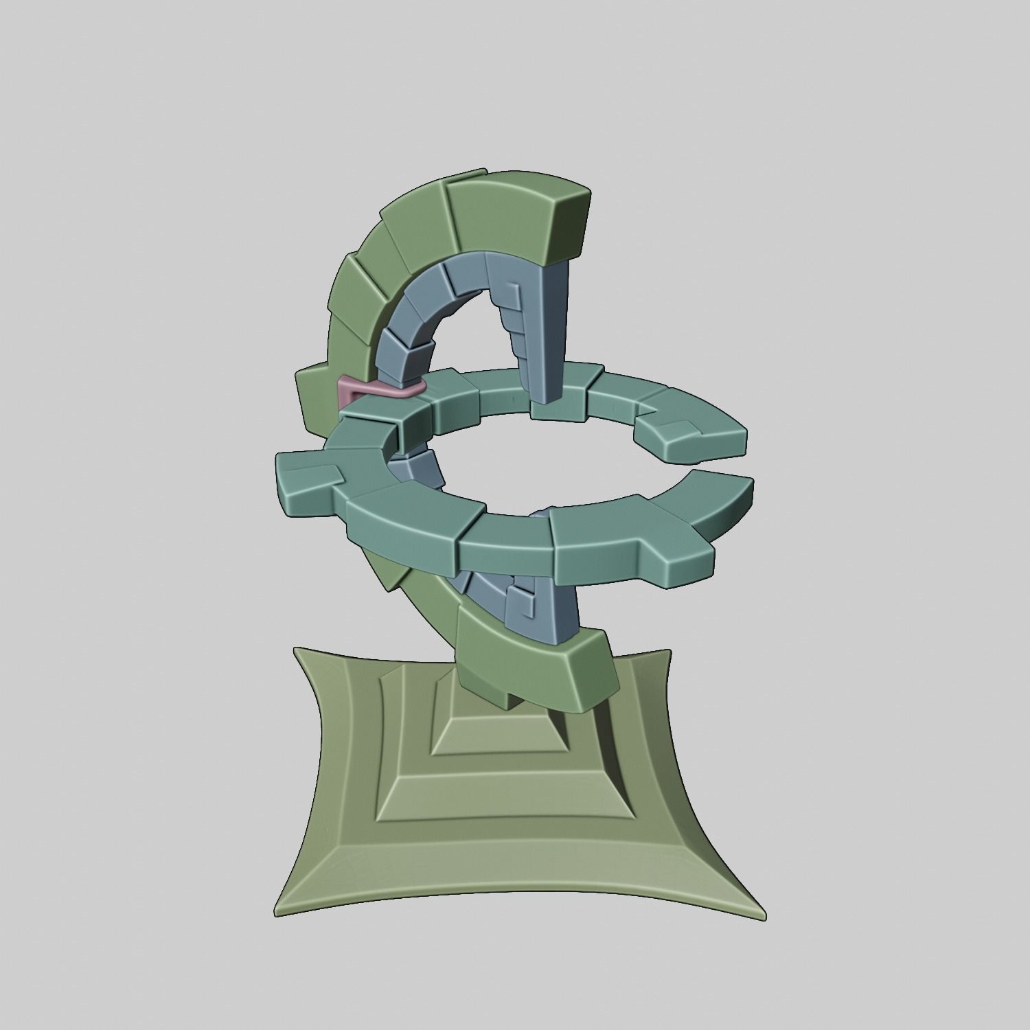 ZELDA ZONAI CHARGE WITH BASE 3D print model_23