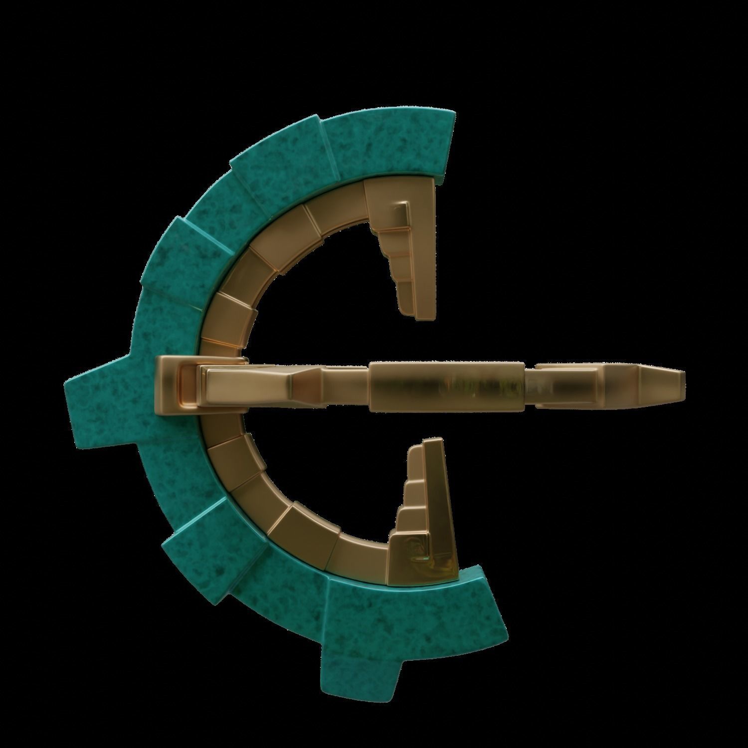 ZELDA ZONAI CHARGE WITH BASE 3D print model_8