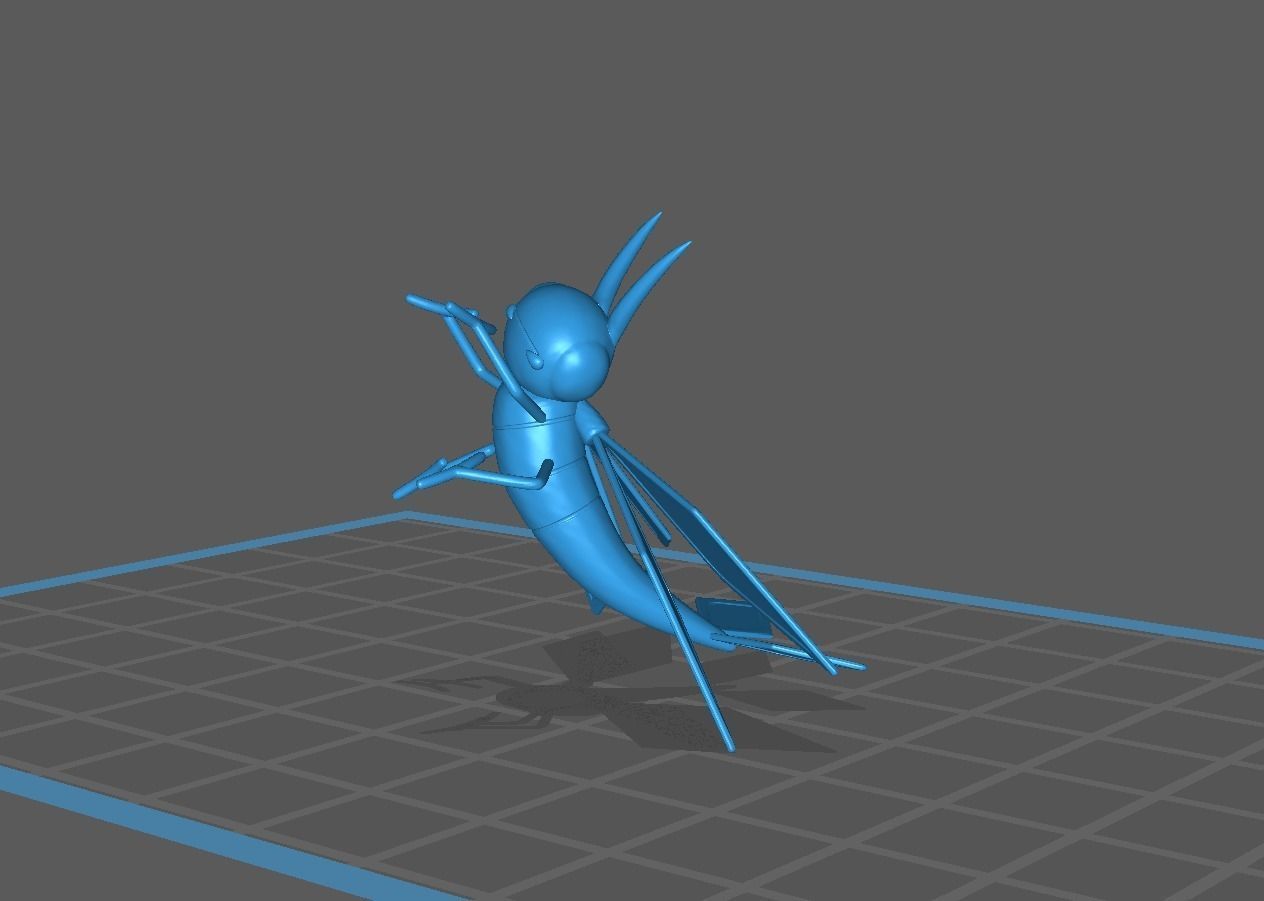 Trapinch Vibrava and Flygon 3D print model 3D print model_32