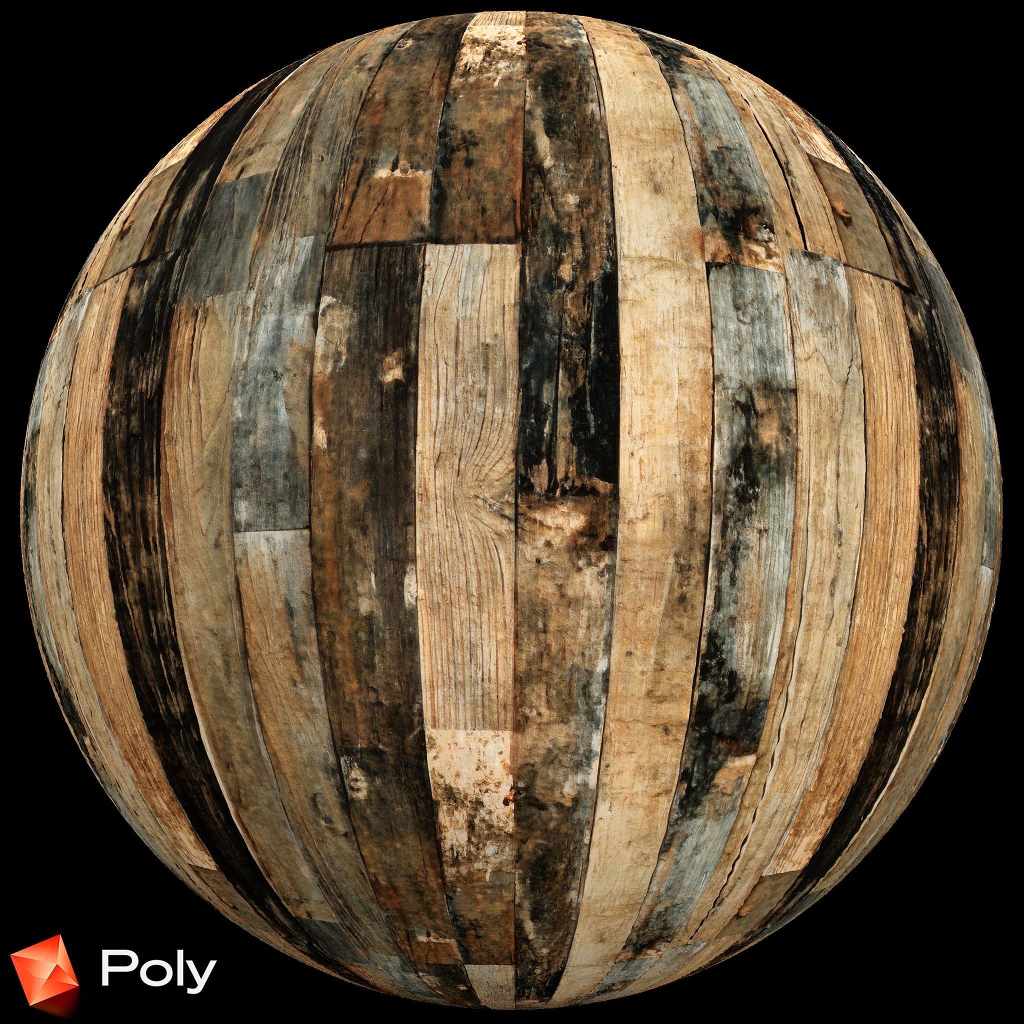 50 Realistic Wood Material Pack - PBR Textures Texture_36