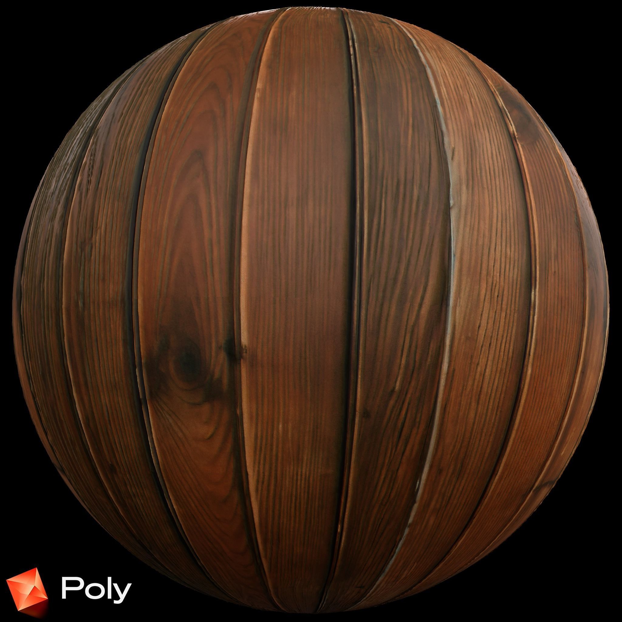 50 Realistic Wood Material Pack - PBR Textures Texture_23