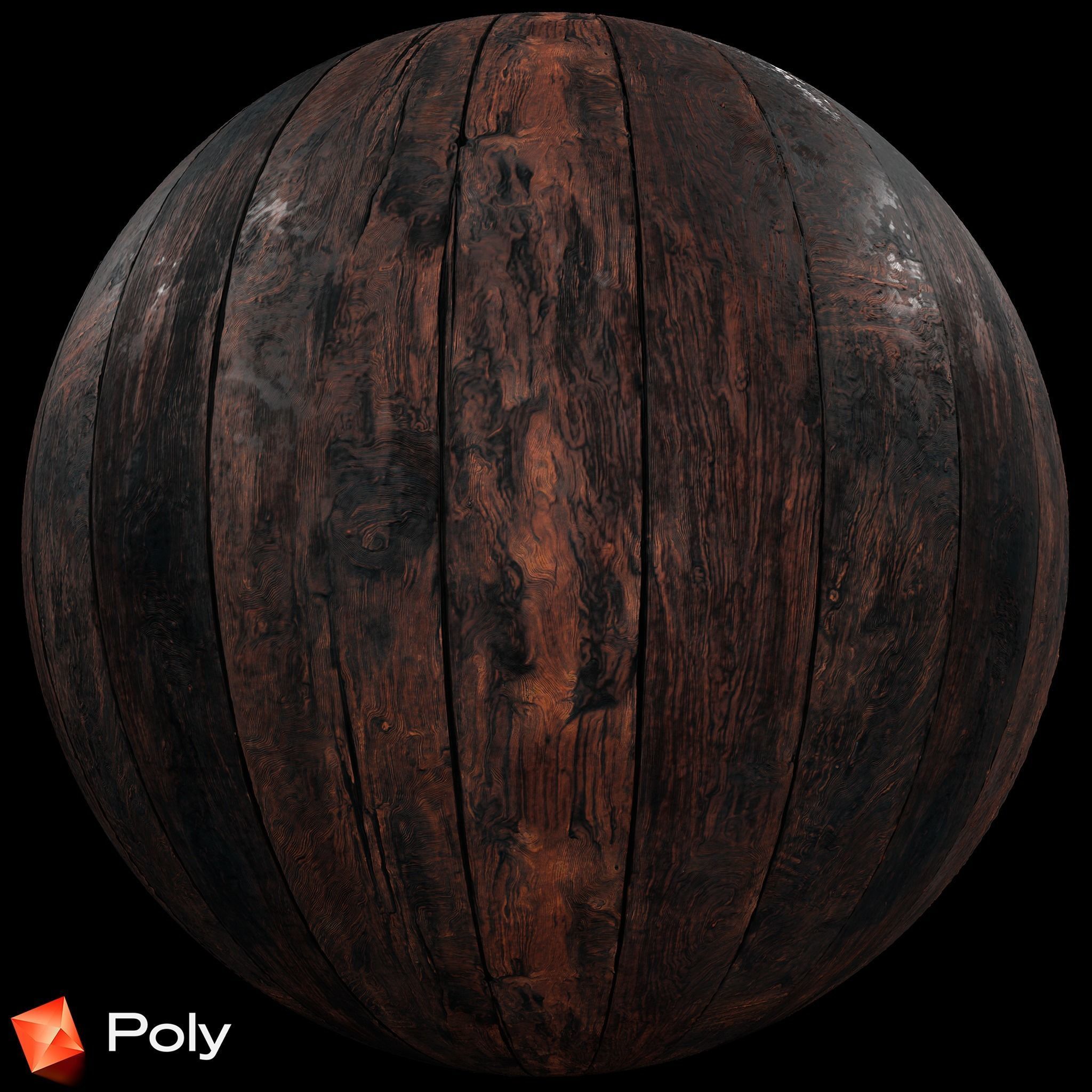50 Realistic Wood Material Pack - PBR Textures Texture_39