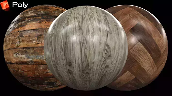 50 Realistic Wood Material Pack - PBR Textures