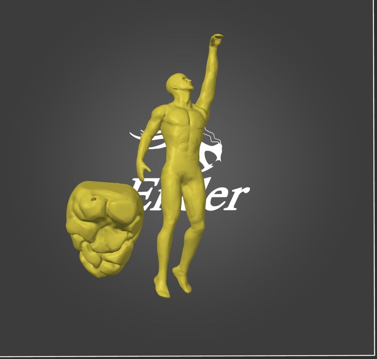 Wall Decor Set of 6 Sculptures 3D print model_9