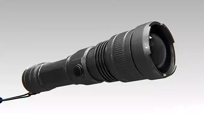 Flashlight 01 PBR Low-poly 3D model