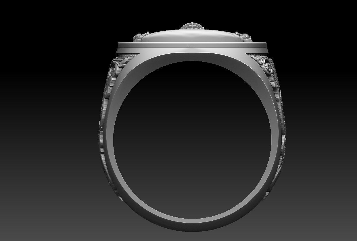 Coat of Arms Family Ring 3D print model_10