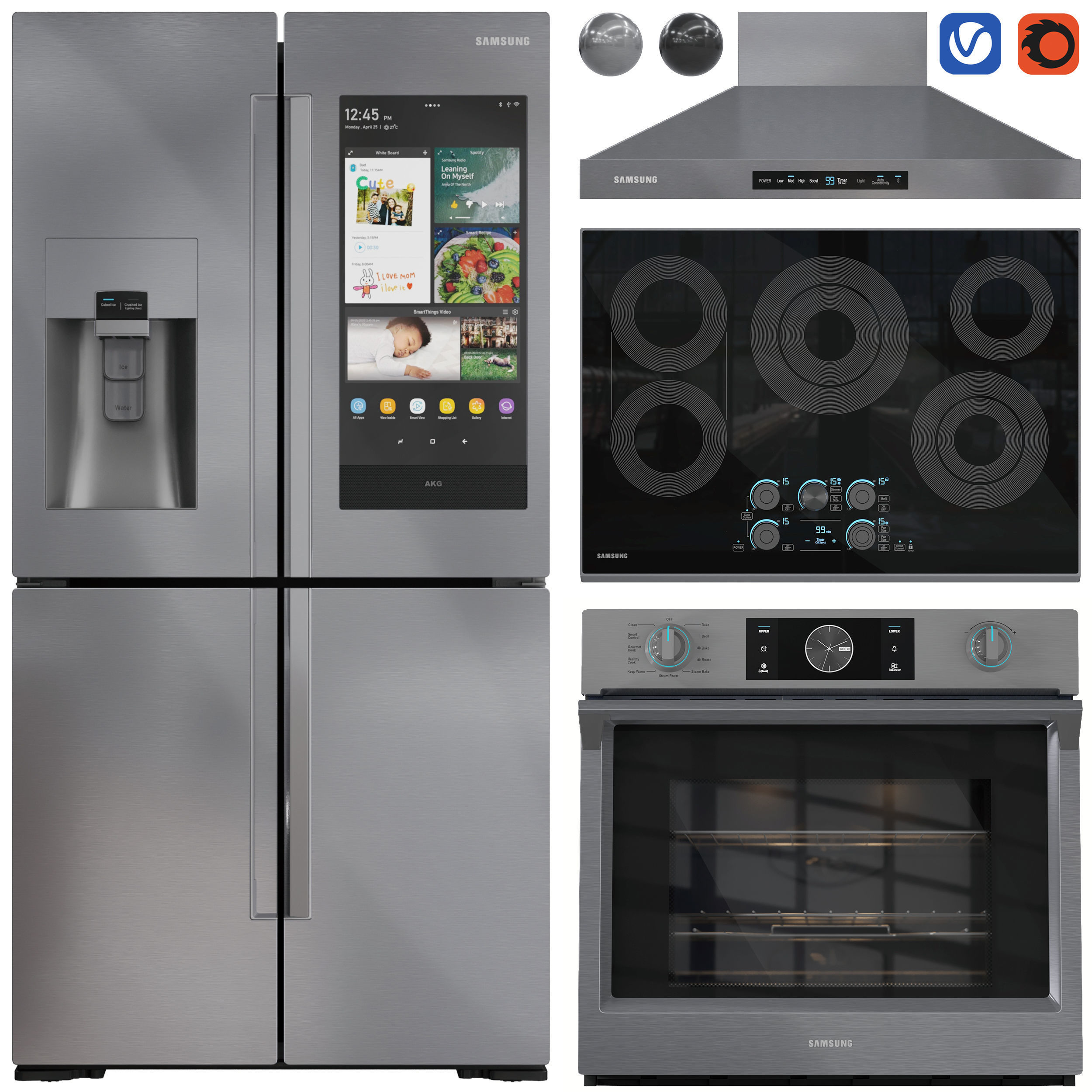 Appliance Collection Samsung V04 3D model_1