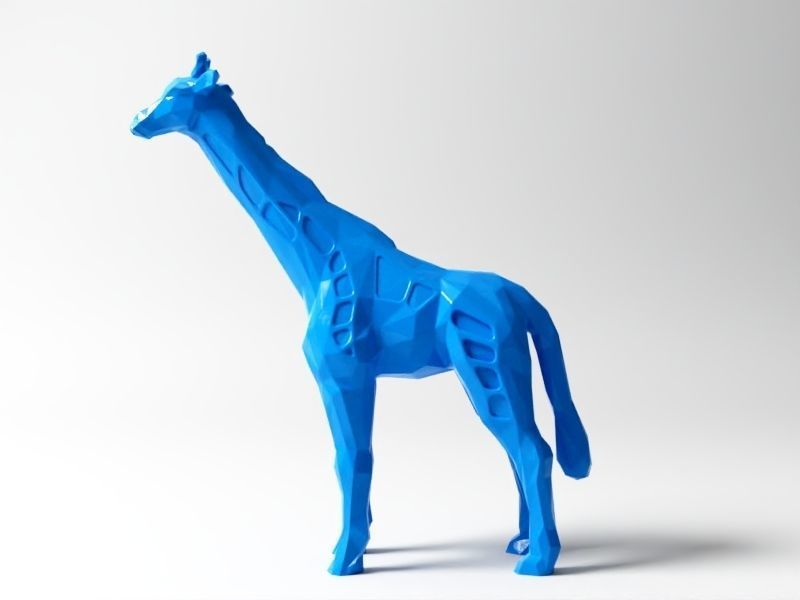 Polygon Giraffe  3D print model_1
