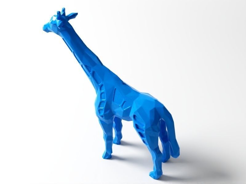 Polygon Giraffe  3D print model_2