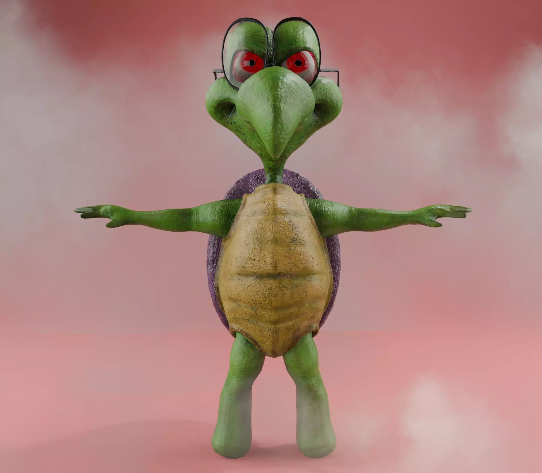 Devan Shell from Jack Jazzrabbit 2 Low-poly 3D model