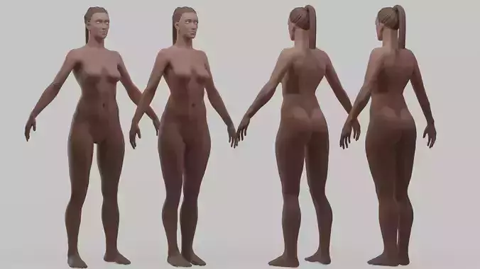 Basemesh Female 1 2 3D model