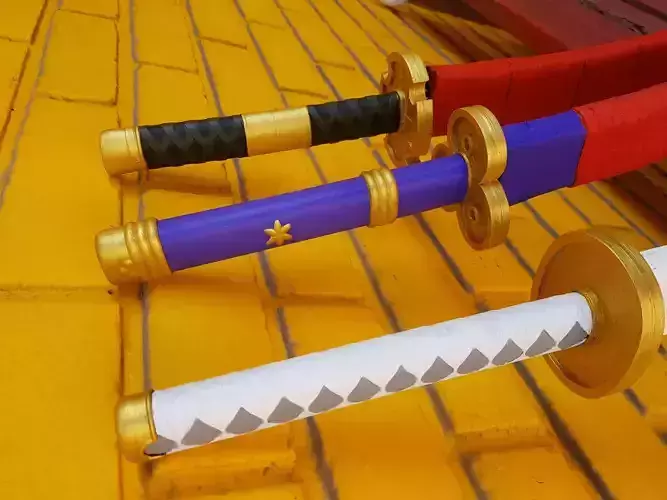 Zoro espadas arco de Wano One Piece 3D print model